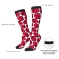 thumbnail image 5 of Picia Women Crew Soft Moisture-wicking Socks Tulips Flowers Pattern Design Cotton Socks, One Size fit All, 5 of 9