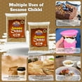 thumbnail image 2 of Rani Sesame Chikki (Brittle Candy) 100g (3.5oz) x Pack of 2 ~ All Natural | Vegan | Kosher | No colors | Gluten Friendly | Indian Origin, 2 of 10