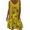 Yellow, variant on Wedding Guest Dresses for Women,Clearance Fashion Women Summer Casual Round-Neck Not Positioned Floral Print Sleeveless Dress