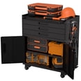 thumbnail image 6 of Gearwell Garage Tool Cabinet, 34.3-Inch Rolling Metal Tool Storage Organizer and Mobile Workbench with Lockable Doors, 3 Drawers for Garage Workshop Home, 6 of 24