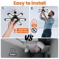 thumbnail image 6 of DAYBETTER Garage Lights - 1Pack Super Bright LED Garage Ceiling Light 6500K LED Shop Light w/ 6 Deformable Panels Screw in E26 Socket Light Bulbs for Workshop Storage Warehouse Attic, 6 of 6