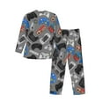thumbnail image 2 of Bingfone Men'S Pajama Set 2 Piece Loungewear Pjs, Long Sleeve With Pajama Pants-Video Game, 2 of 9