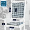 thumbnail image 4 of Klear Vu Porch - Juego De Cojines Para Silla Mecedora Para Uso En Interiores Y Exteriores, Ensamblados En Los Ee. Uu., Fáciles De Limpiar, Elegantes Cojines Para Asiento Y Respaldo Con Lazos De Tela,, 4 of 5