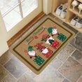 thumbnail image 2 of Vintage Cute Gnome Pattern Kitchen Mat Christmas Door Mat Indoor Thanksgiving Floor Mat Kitchen Mat Non Slip Scratch Absorbent Snow Kitchen Mat Door Mat 30" X 17" Crystal Velvet, 2 of 6