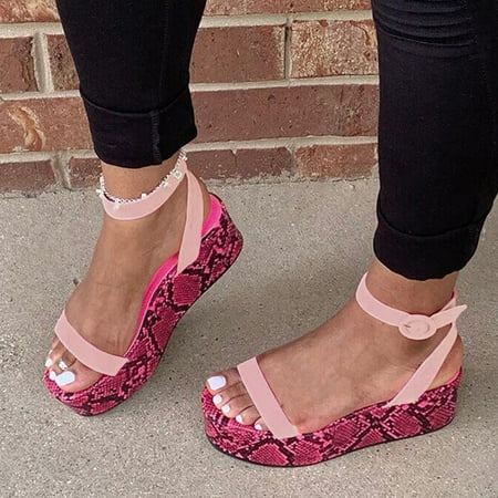 

Women s Ladies Fashion Casual Solid Open Toe Platforms Sandals Beach Shoes Black 6.1305