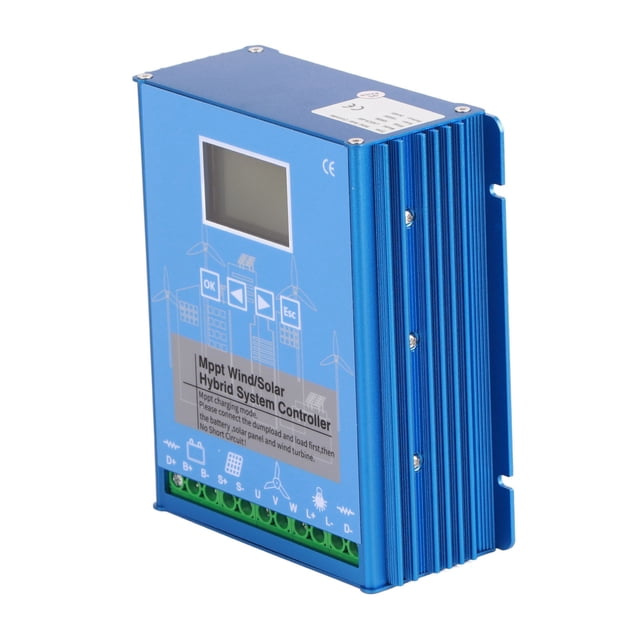 Controlador Híbrido Solar Eólico, 24V 48V MPPT Controlador Solar Eólico LCD Wind 1000W Para Barco