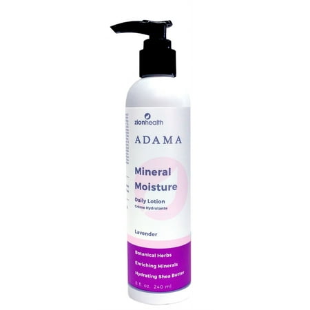 Adama Minerals Moisture Intense Lotion for dry skin. - Lavender 8oz.