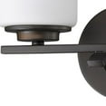 thumbnail image 5 of Poydras 2-Light Oil-Rubbed Bronze Vanity Light With Etched Glass Shades, 5 of 6
