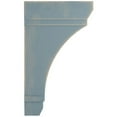 thumbnail image 3 of 1 3/4"W x 5 1/2"D x 5 1/2"H Stratford Wood Vintage Decor Bracket, Driftwood Blue, 3 of 6