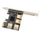 thumbnail image 5 of Tarjeta Vertical PCIe De 1 A 4 Tarjeta De Expansión PCIE Pequeña Compacta X4 X8 X16 Interfaz Gráfica Estable Fiable Diseño De Enchufe Para Habitación Oficina Hogar, 5 of 8