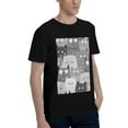 thumbnail image 2 of Bingfone Cats Group Men'S Loose Fit Short-Sleeve Pocket T-Shirt, 2 of 7