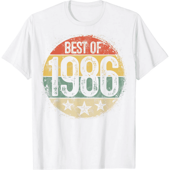 Best Of 1986 39th Birthday Gifts For Men Women 39 Year Old T-Shirt100% cotton