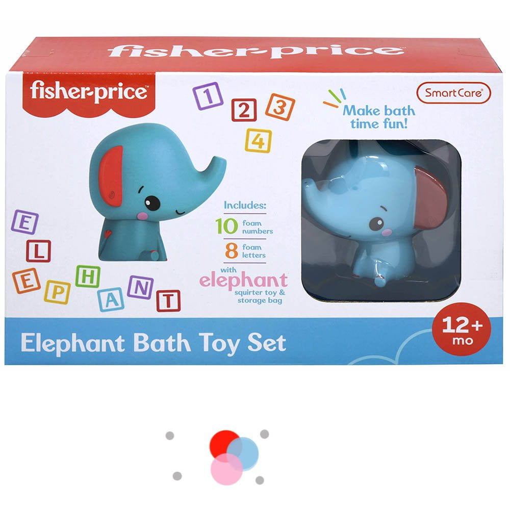Fisher Price Squirter Toy with Bath Stickers (Elephant)