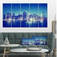 thumbnail image 1 of New York City Night Panorama - Extra Large Canvas Art Print, 1 of 3
