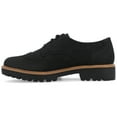 thumbnail image 2 of Journee Women's Claudiya Lug Outsole Almond Toe Oxford, Widths Available, 2 of 9