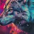 thumbnail image 5 of Orinice Wolf Flower Colorful Bathroom Decor Set - Luxurious Graphic Print Polyester Fabric with Hooks, Waterproof Washable Shower Curtain for Bathroom Decoration 60x72, 5 of 7