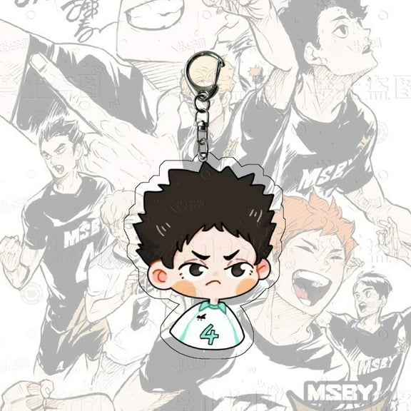 Cartoon anime Haikyuu!! Peripheral acrylic keychain Yingshan Feixiong Hiruanxiang creative small pendant