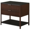 thumbnail image 4 of Zimmerlee 2-drawer Side Table with Shelf Rust Brown, 4 of 12