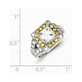 thumbnail image 2 of Sterling Silver Yellow & Clear CZ Ring., 2 of 2
