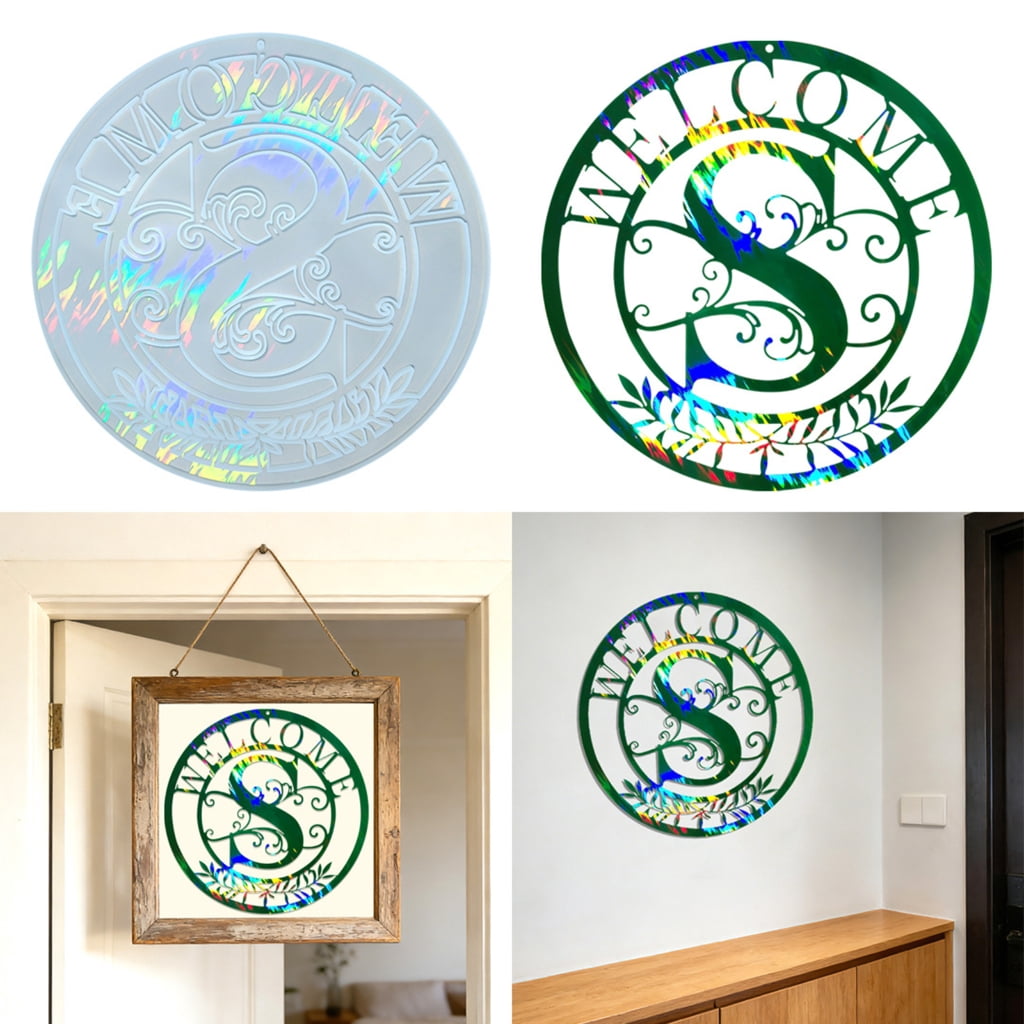 Flexible Silicone Letter S For Making Holographics Resin Wall Hangings And Keychains