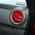 thumbnail image 5 of TINKI 12 Pcs for Tacoma 2015 2016 2017 2018 2019 2020 2021 2022 2023 Soft Carbon Fiber 3D Sticker Center Air Conditioning Vent Frame Trim Cover Interior Car Accessories, 5 of 8