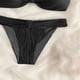 thumbnail image 5 of Trajes de baño Amzcrzy Tankini para mujer, trajes de baño, trajes de baño, bikini con control de abdomen para mujer, color sólido, moda, tirantes cruzados, conjuntos de bikini sin espalda, negro, M, 5 of 5