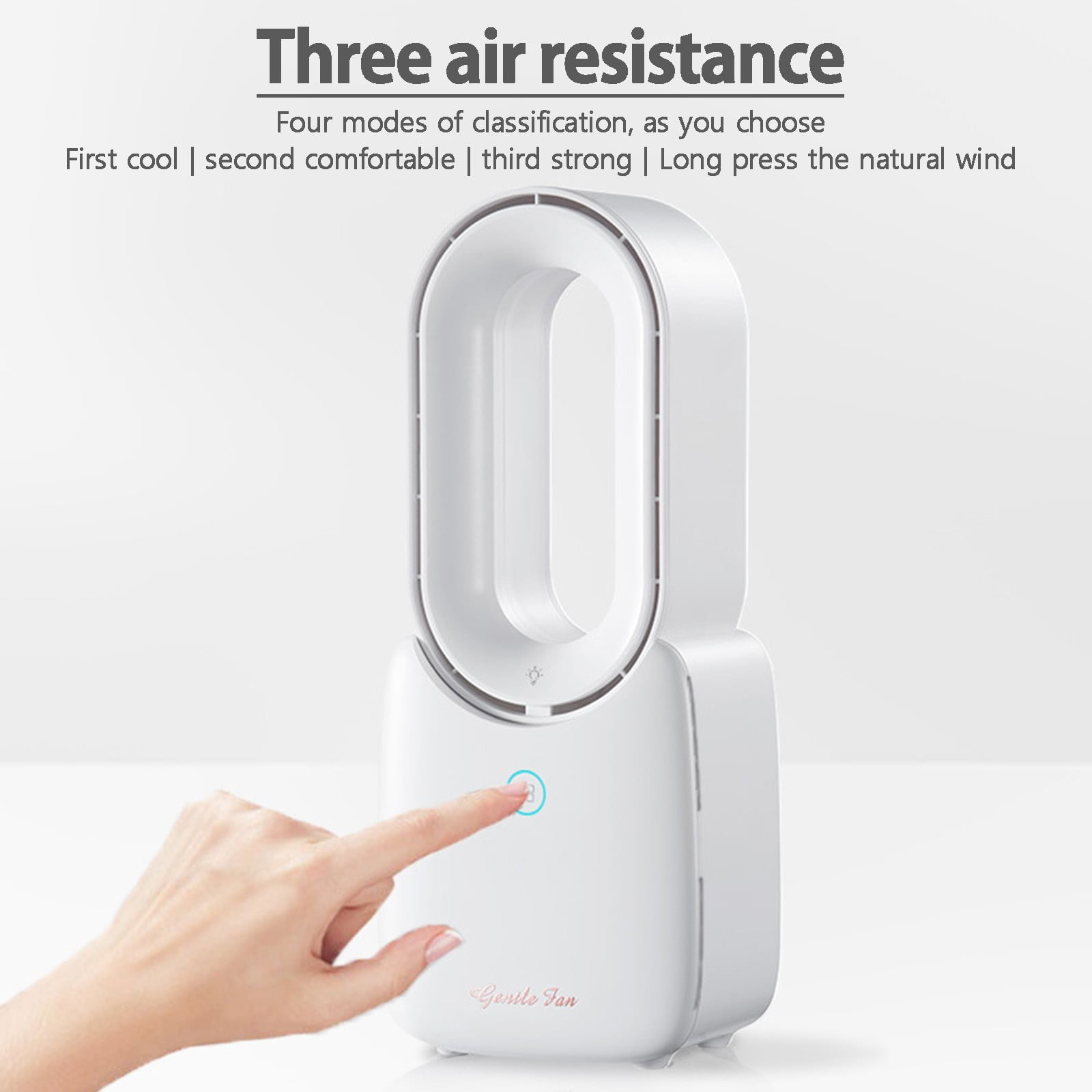 PHIGZNT Bladeless Fan for Bedroom, 22" Quiet Tower Fan with Remote, 90° Oscillating Fan for Indoors with 8 Speeds, 9H Timer, LED Display, Easy to Clean, Portable Standing Fan for Home, Office,A