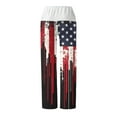 thumbnail image 4 of Ameican Flag Trouser Women's Mid Rise Straight Leg Pant 4th of July Holiday Pants Stars and Stripes Graphic Trousers Loose Fit Slacks Drawstrings Bottoms, 4 of 7