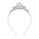 thumbnail image 3 of KAKOWELY Tiara con forma de corazón y cristales de imitación para niña de las flores para fiesta de bodas (plateada), 3 of 5