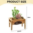 thumbnail image 2 of Macetas de madera, suculentas de simulación, bonsái, adornos creativos, flores, decoración de interiores, plantas verdes artificiales, 2 of 5
