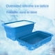 thumbnail image 5 of Molde para Bloques de Hielo de 2 Piezas Extra Grande para BañO de Hielo, Enfriador de BañEra FríA, Molde de Silicona Plegable y Apilable, Bandeja para Hielo,A, 5 of 5