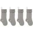 thumbnail image 2 of CPDD Cable Knit Christmas Stockings 18 Inches Large Size Classic Decorations Gift Set of 4 18''+gray*4, 2 of 3