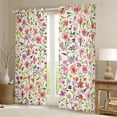 thumbnail image 2 of Feelyou Spring Garden Floral Black Out Curtains, Farmhouse Flower Curtains Pack of 2 (42x63 Each), Vintage French Style Bedroom Curtains, Black Out Curtains Decor, 2 of 6