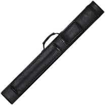 OKKO Billiard Pool Cue Hard Oval Pro Case Faux Crocodile Leather Black 2x2