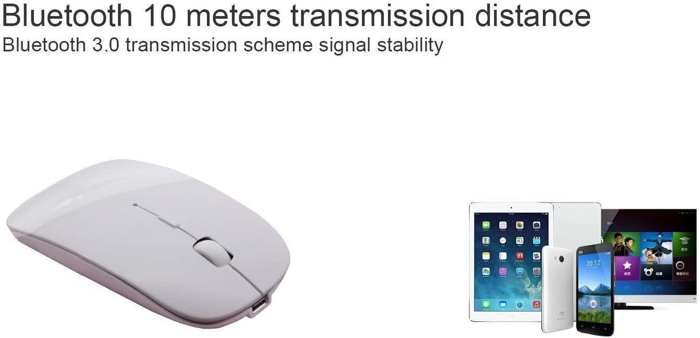 EONQY Bluetooth Mouse, Rechargeable Wireless USB Mouse 3.0 Portable Mouse for Notebook, PC, Laptop, Computer, Macbook