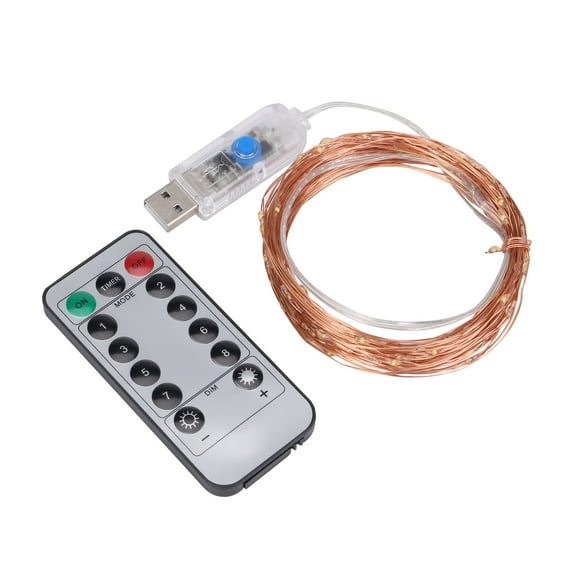 66Ft 200 LEDs Fairy String Lights Outdoor Waterproof 8 Modes Remote Control Christmas Decor Lights for Bedroom Party Patio, White