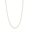 thumbnail image 5 of Auriga Fine Jewelry 10K Yellow Gold 2 mm Round Open Link Cable Chain Necklace for Women 22", 5 of 6