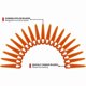 thumbnail image 5 of Pack of 100 plastic replacement blades compatible with STIHL Polycut 2-2 Polycut 3-2 FSA 45 FSA 57 FSE 52 brush cutter, SWIFT 40 V brush cutter., 5 of 5