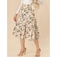 thumbnail image 2 of Falda Midi Floral Allegra K Albaricoque L, 2 of 6