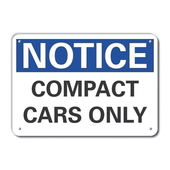 Lyle Rflctv Parking Notice Sign,10x14in,Alum LCU5-0100-RA_14X10