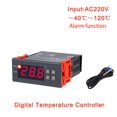 thumbnail image 1 of AC220V Digital Thermostat Electronic Temperature Control Table Refrigeration Heating Controller Temperature Controller Thermal Regulator, 1 of 9