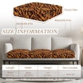 thumbnail image 3 of Xoenoiee Tiger Skin Print Stretch Couch Cushion Cover Plush Cushion Slipcover for Chair Loveseat Sofa Cushion Furniture Protector Seat Cushion Sofa Cover, 3 of 7
