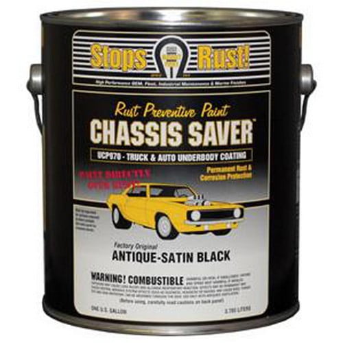 Paint UCP97001 Chassis Saver Paint Satin Black, 1 Gallon Can