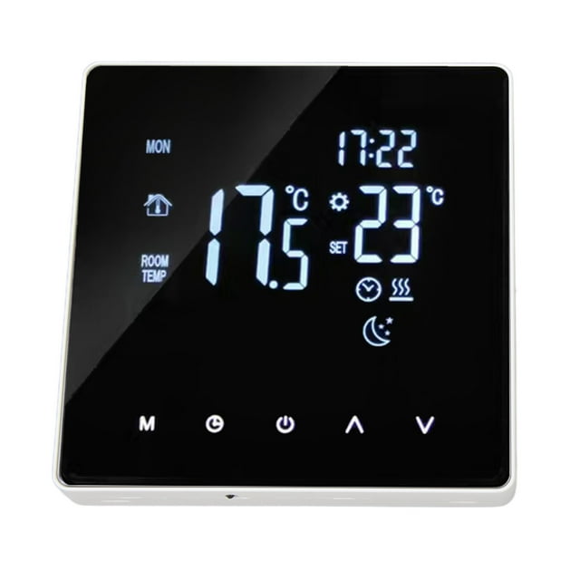 4400W Temperature Controller LCD Touch Screen Thermostat Smart Control 5-60 Setting AC