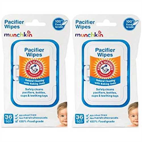 Munchkin 72 Pack Arm and Hammer Pacifier Wipes, White