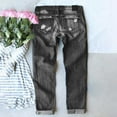thumbnail image 6 of Jeans For Women 2024 Fashion Women's Fall And Winter Jeans Casual Printing Hole Thickening Pants Gray M, 6 of 7