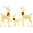 thumbnail image 1 of Gymax 3 PCS Lighted Family Deer Set w/ LED Lights RGB Flashing Lights 12 Ground Stakes, 1 of 6