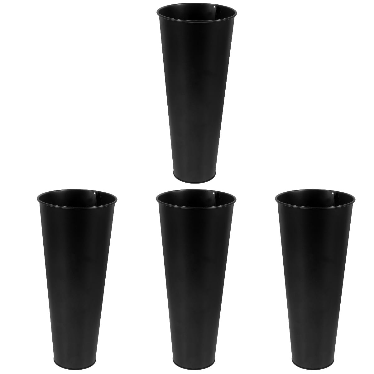 4 Pieces Patio Umbrella Stand Holder Elder 28.50X12.50X12.50CM Black