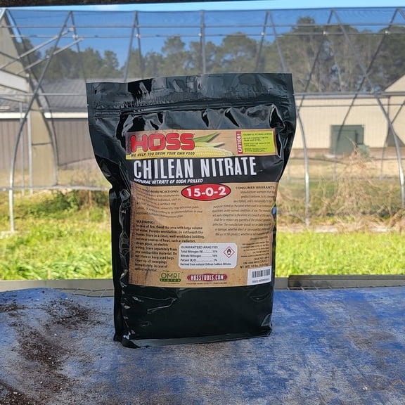 Chilean Nitrate Fertilizer 10 lb Bag | OMRI Listed Organic Nitrogen Source for Vegetables Corn Onions | Natural Sodium Nitrate Pellets for Garden Soil Health