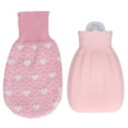 thumbnail image 1 of Botella de agua caliente Ticfox Silicona 550 ml Rosa, 1 of 14